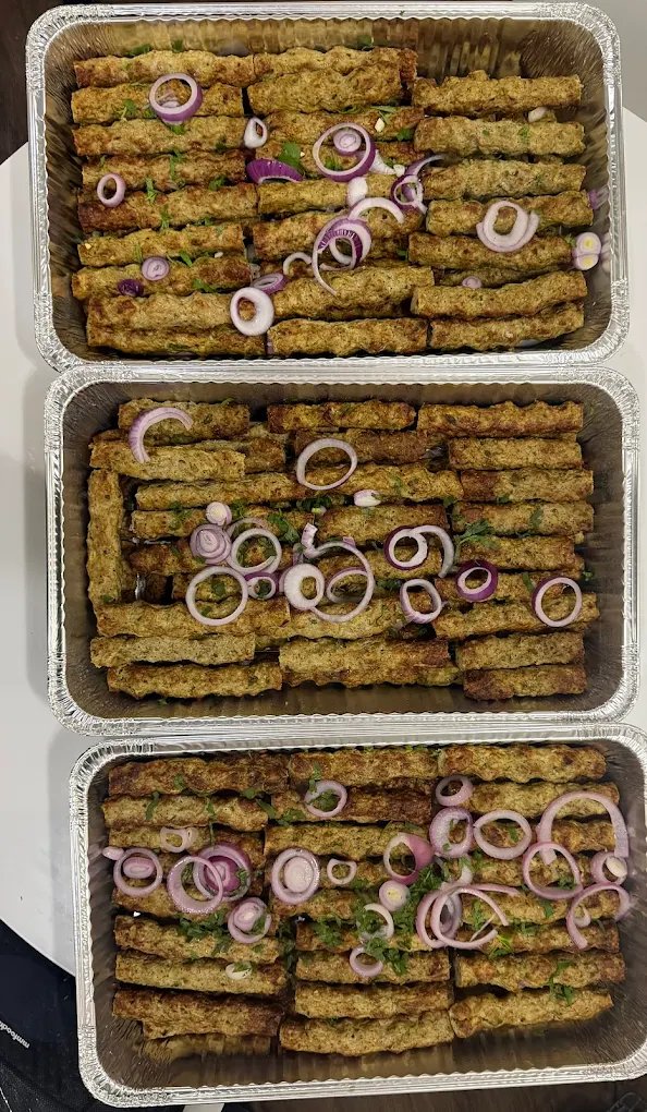 Collage of Zoraiz Foods catering trays